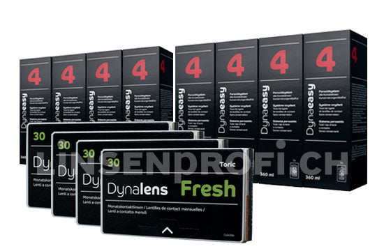 Lensy Monthly Fresh Toric & Lensy Care 4, Jahres-Sparpaket