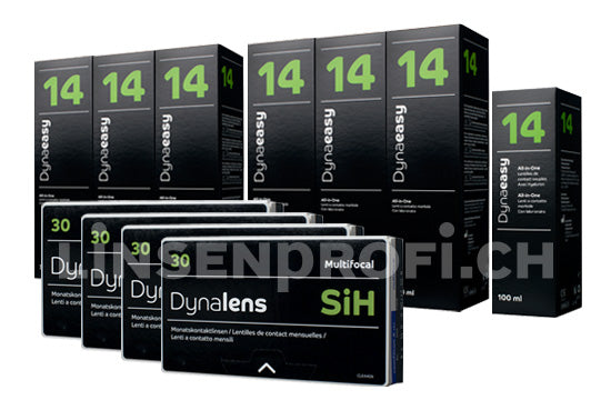 Lensy Monthly Smart Multifocal & Lensy Care 14, Jahres-Sparpaket