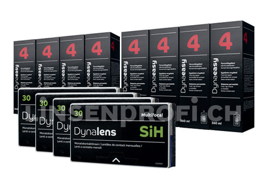 Lensy Monthly Smart Multifocal & Lensy Care 4, Jahres-Sparpaket