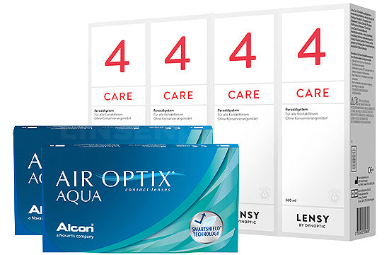 Air Optix Aqua & Lensy Care 4, Halbjahres-Sparpaket