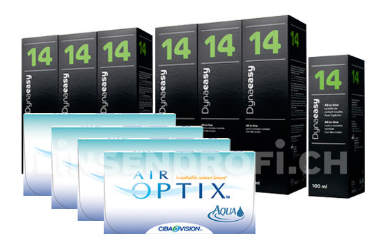 Air Optix Aqua & Lensy Care 14, Jahres-Sparpaket