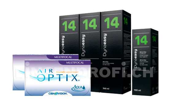Air Optix Aqua Multifocal & Lensy Care 14, Halbjahres-Sparpaket