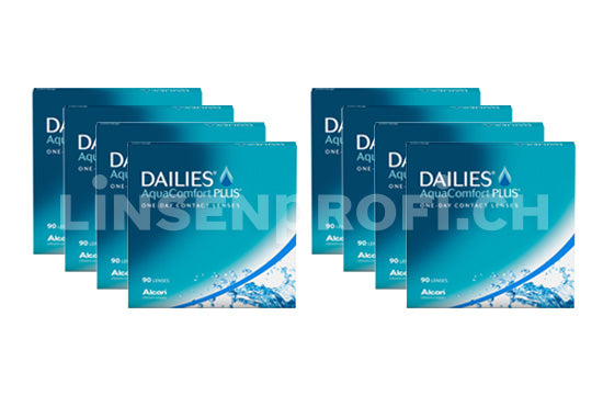 Dailies AquaComfort Plus (2x360 Stück), SPARPAKET 12 Monate