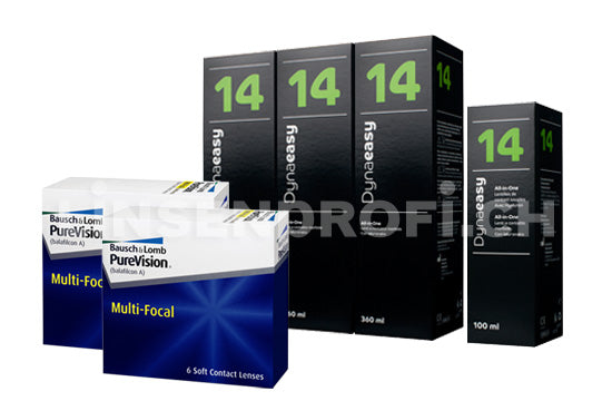 PureVision Multi-Focal & Lensy Care 14, Halbjahres-Sparpaket