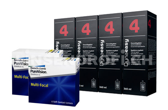PureVision Multi-Focal & Lensy Care 4, Halbjahres-Sparpaket