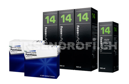 PureVision & Lensy Care 14, Halbjahres-Sparpaket