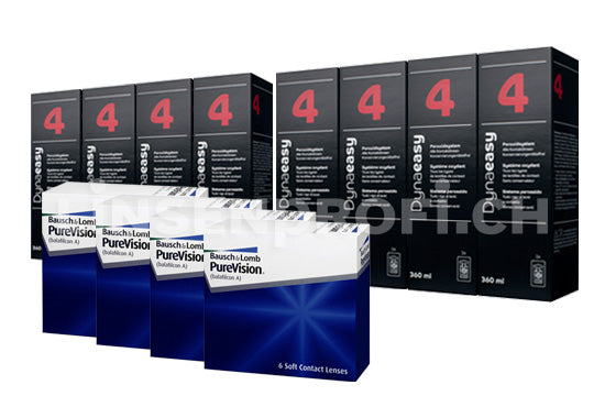 PureVision & Lensy Care 4, Jahres-Sparpaket