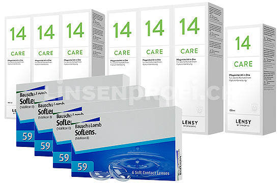 SofLens 59 & Lensy Care 14, Jahres-Sparpaket