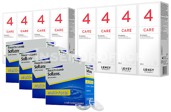 SofLens Multifocal & Lensy Care 4, Jahres-Sparpaket