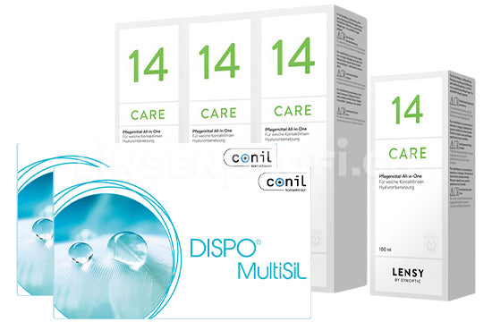 Dispo MultiSiL & Lensy Care 14, Halbjahres-Sparpaket