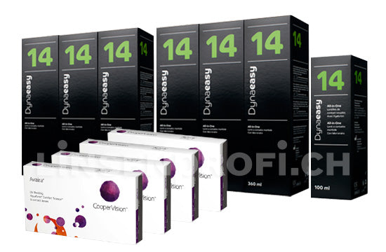 Avaira Vitality & Lensy Care 14, Jahres-Sparpaket