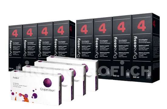 Avaira Vitality & Lensy Care 4, Jahres-Sparpaket
