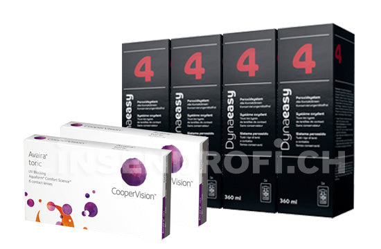 Avaira Vitality Toric & Lensy Care 4, Halbjahres-Sparpaket