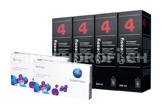 Biofinity & Lensy Care 4, Halbjahres-Sparpaket