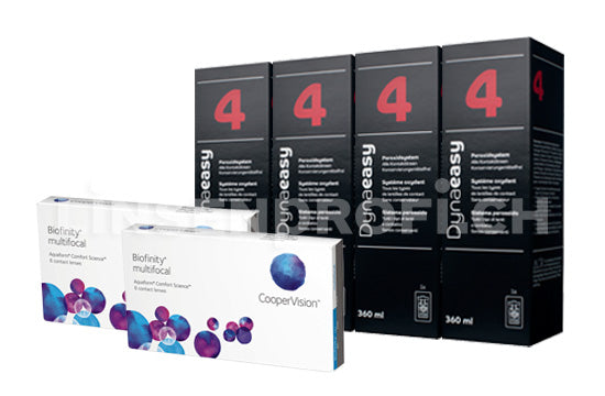Biofinity Multifocal & Lensy Care 4, Halbjahres-Sparpaket