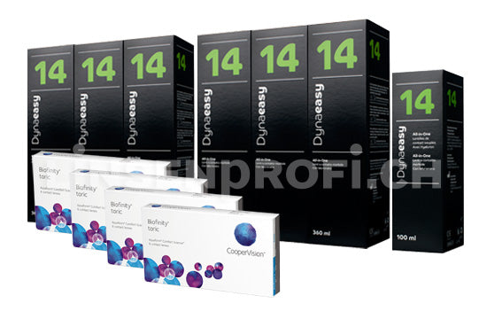 Biofinity Toric & Lensy Care 14, Jahres-Sparpaket