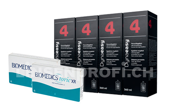 Biomedics Toric XR & Lensy Care 4, Halbjahres-Sparpaket
