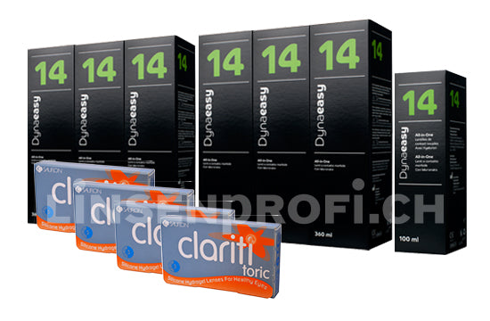 clariti toric & Lensy Care 14, Jahres-Sparpaket