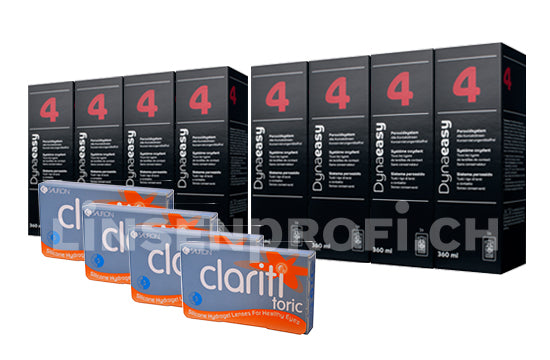 clariti toric & Lensy Care 4, Jahres-Sparpaket