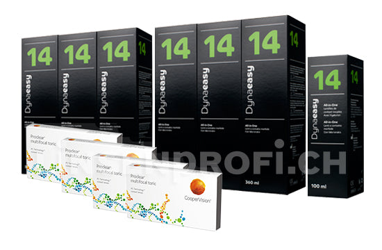 Proclear Multifocal Toric & Lensy Care 14, Jahres-Sparpaket