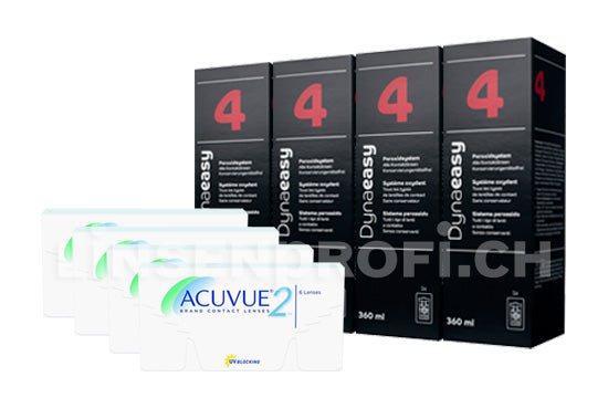 Acuvue 2 & Lensy Care 4, Halbjahres-Sparpaket