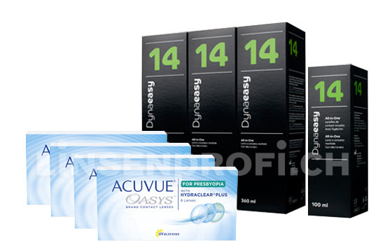 Acuvue Oasys for Presbyopia & Lensy Care 14, Halbjahres-Sparpaket