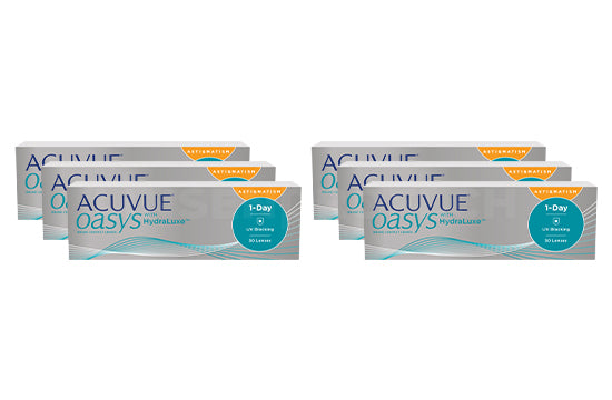 Acuvue Oasys 1-Day with HydraLuxe for Astigmatism (2x90 Stück), SPARPAKET 3 Monate