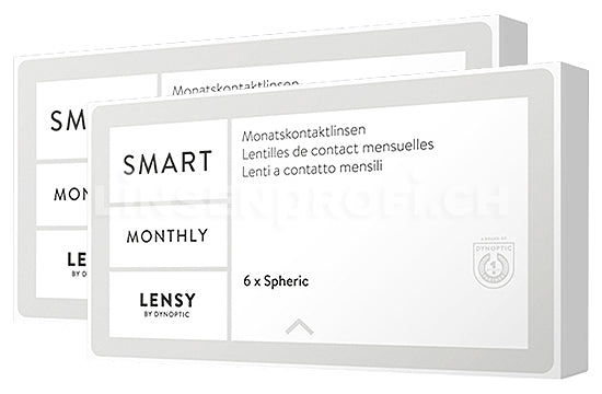 Lensy Monthly Smart Spheric (2x6 Stück), SPARPAKET 6 Monate