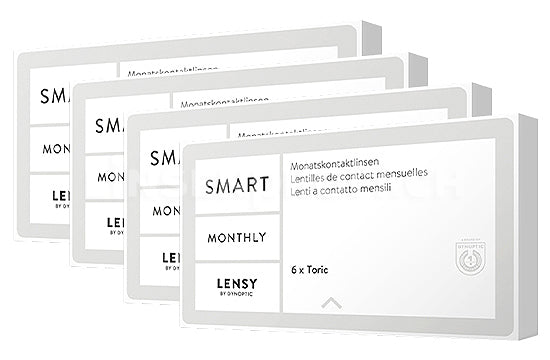 Lensy Monthly Smart Toric (4x6 Stück), SPARPAKET 12 Monate