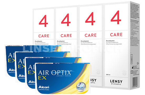 Air Optix EX & Lensy Care 4, Halbjahres-Sparpaket