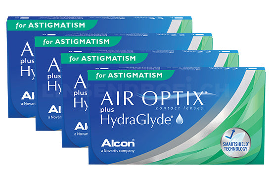 Air Optix plus HydraGlyde for Astigmatism (4x6 Stück), SPARPAKET 12 Monate