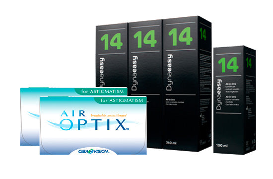 Air Optix for Astigmatism & Lensy Care 14, Halbjahres-Sparpaket