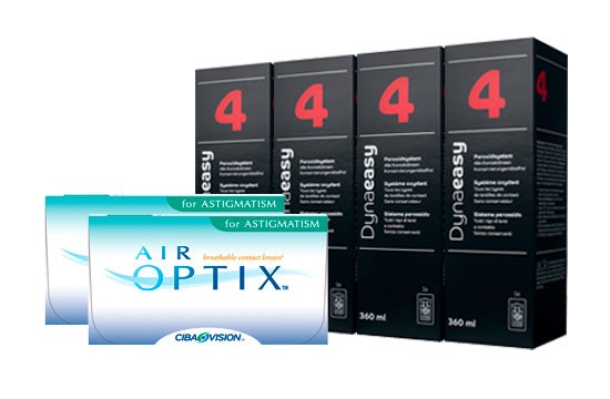Air Optix for Astigmatism & Lensy Care 4, Halbjahres-Sparpaket