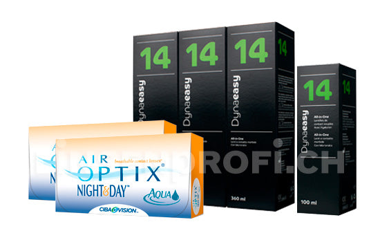 Air Optix Night&Day Aqua & Lensy Care 14, Halbjahres-Sparpaket
