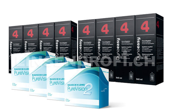 PureVision 2 HD & Lensy Care 4, Jahres-Sparpaket