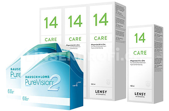 PureVision 2 HD & Lensy Care 14, Halbjahres-Sparpaket