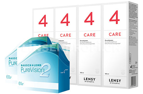 PureVision 2 HD & Lensy Care 4, Halbjahres-Sparpaket