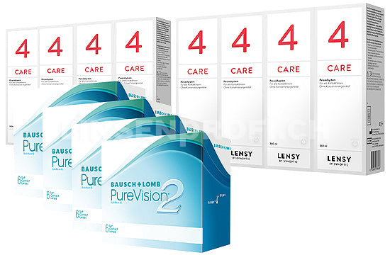 PureVision 2 HD & Lensy Care 4, Jahres-Sparpaket