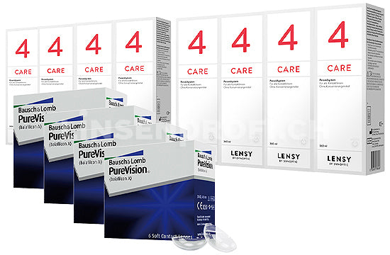 PureVision & Lensy Care 4, Jahres-Sparpaket