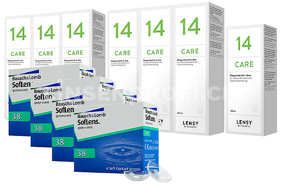 SofLens 38 & Lensy Care 14, Jahres-Sparpaket