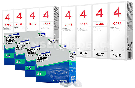 SofLens 38 & Lensy Care 4, Jahres-Sparpaket