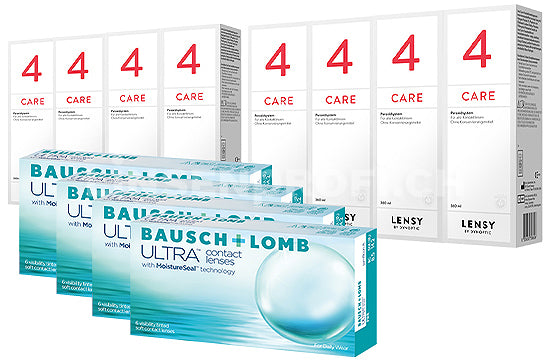 Bausch + Lomb ULTRA & Lensy Care 4, Jahres-Sparpaket