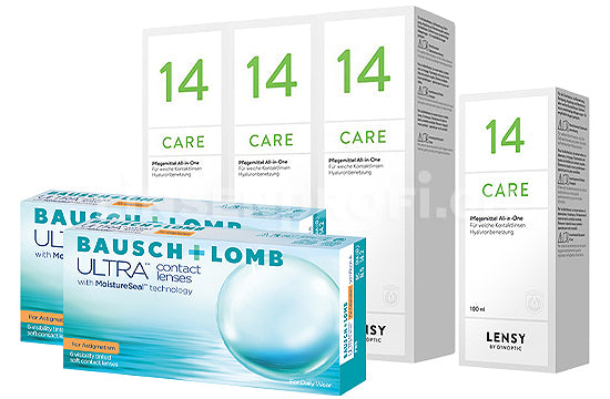 Bausch + Lomb ULTRA for Astigmatism & Lensy Care 14, Halbjahres-Sparpaket