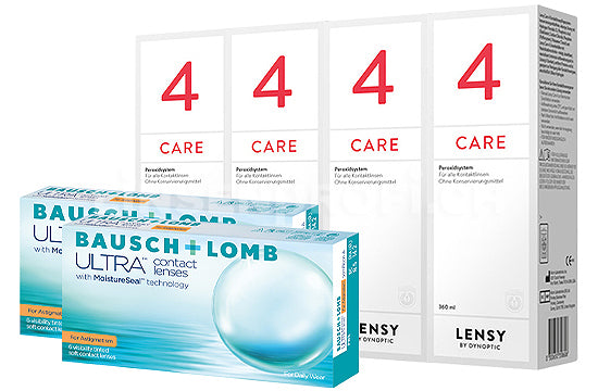 Bausch + Lomb ULTRA for Astigmatism & Lensy Care 4, Halbjahres-Sparpaket