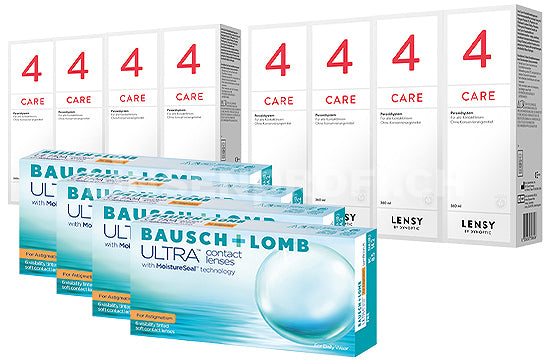 Bausch + Lomb ULTRA for Astigmatism & Lensy Care 4, Jahres-Sparpaket
