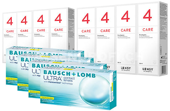 Bausch + Lomb ULTRA for Presbyopia & Lensy Care 4, Jahres-Sparpaket