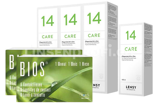 Bios 1-Monat & Lensy Care 14, Halbjahres-Sparpaket