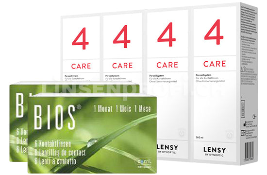 Bios 1-Monat & Lensy Care 4, Halbjahres-Sparpaket