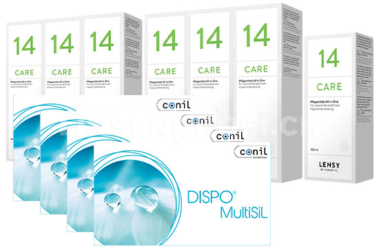 Dispo MultiSiL & Lensy Care 14, Jahres-Sparpaket