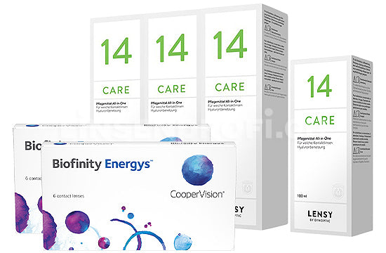 Biofinity Energys & Lensy Care 14, Halbjahres-Sparpaket